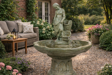 Daytona Lady at Well Concrete Water Fountain